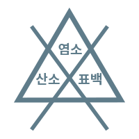 산소, 염소계 표백제로 표백할 수 없음