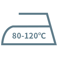 80~120℃로 다림질